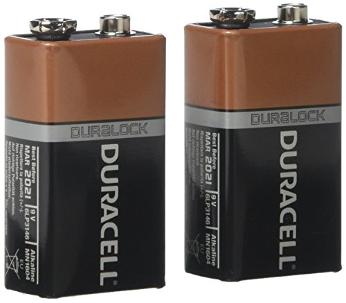 Duracell Alcalinas Batería de 9 V Pack de 2 MN1604
