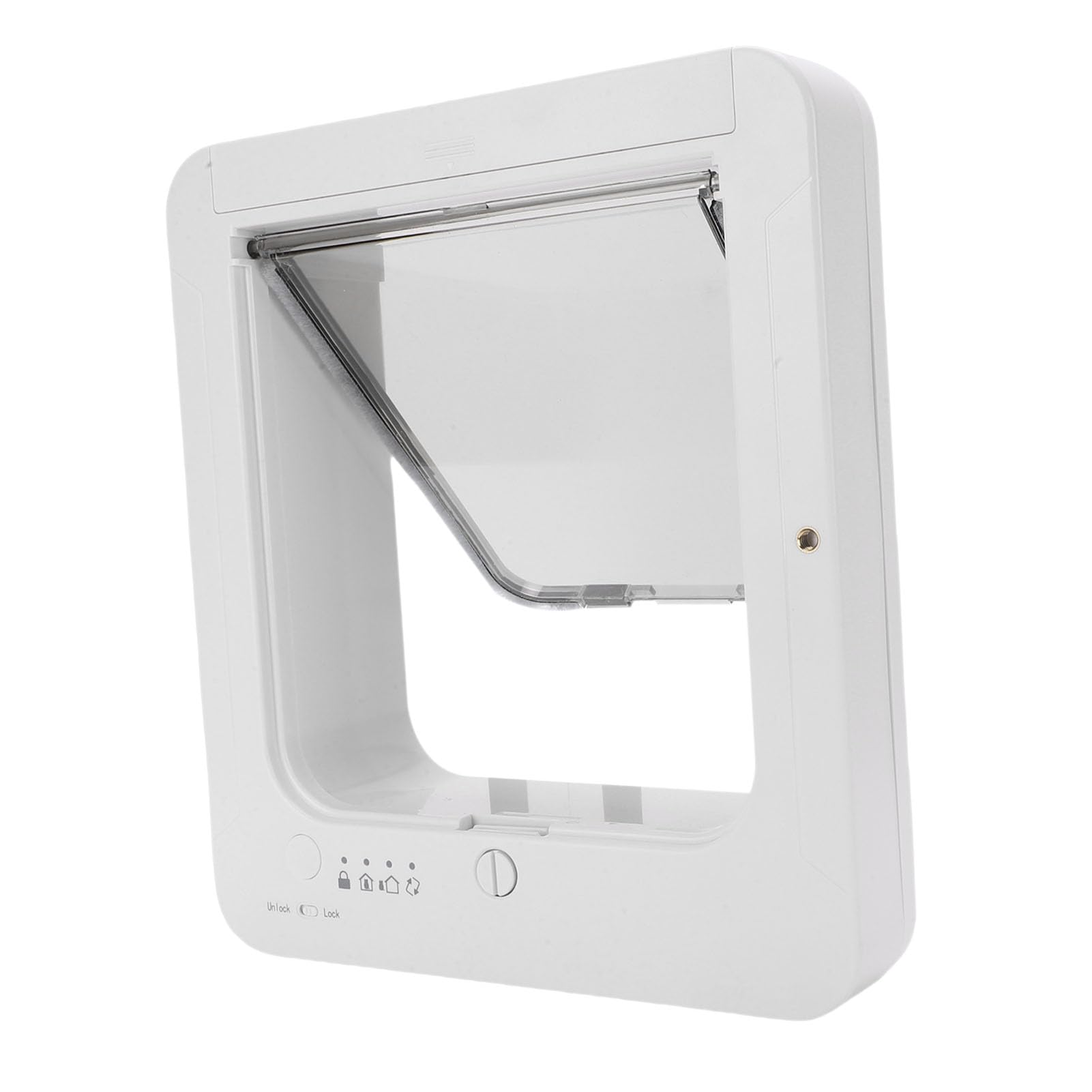 banapoy Puerta Inteligente para Gatos para Interior y Exterior, Collar de Puerta para Gatos con Apertura Automática Activado con 2 Llaves con Sensor de Collar, Control Remoto, para Mascotas con Solapa