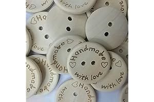Fangfang Wooden Sewing Buttons: 100pcs of Handmade Love for Your Crafts