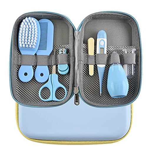 Set Para Cuidado Del Bebé, RoseFlower 8 piezas kit Aseo Bebé Recien Nacido Higiene - Bebé Kit de Cuidado de Salud Seguro Infantil Enfermera Diaria Herramienta para el Uso Diario, Regalos para Bebes