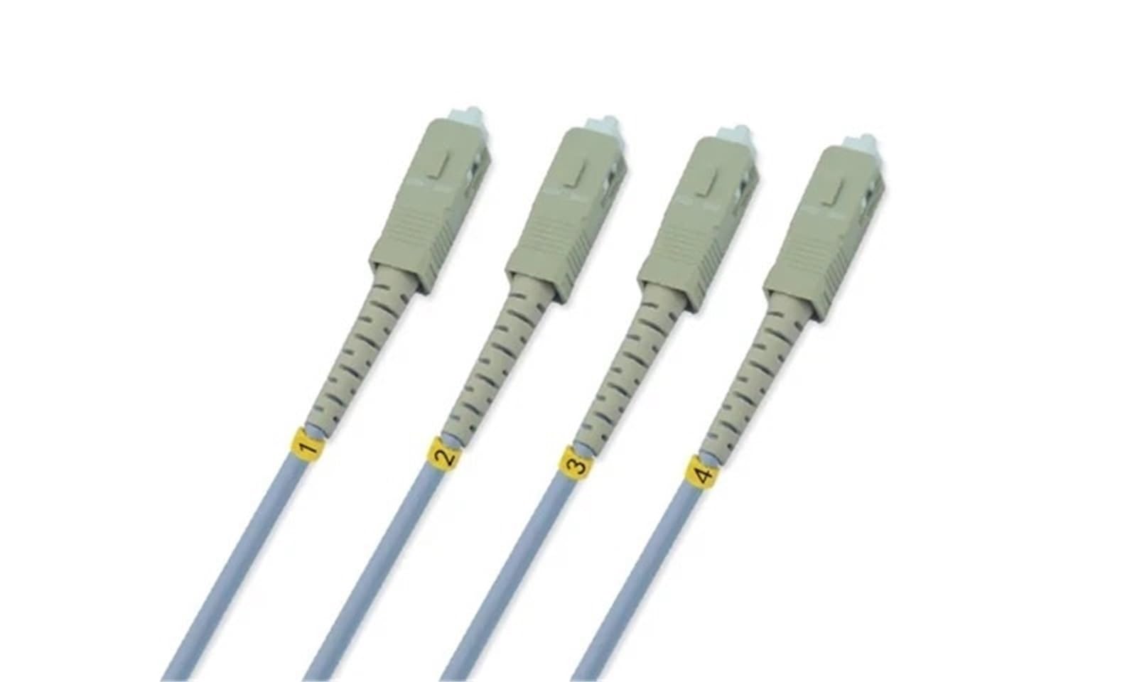 Cordon de raccordement à fibre optique blindé étanche multimode 60-120 m (120 m FC-FC OM2)