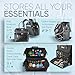 30x20g Acrylic Yarn Mini Skeins Set with Faux-Leather Yarn Storage Backpack