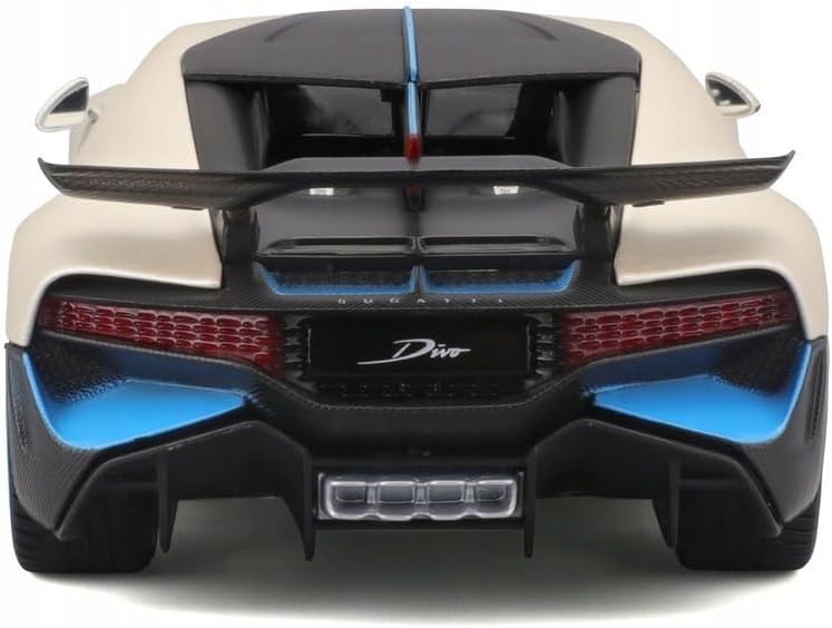 Miniatura 6 de Maisto - Modelo a escala 124 compatible con Bugatti Divo Replica Deportivo Modelo 2018 (blanco mate)