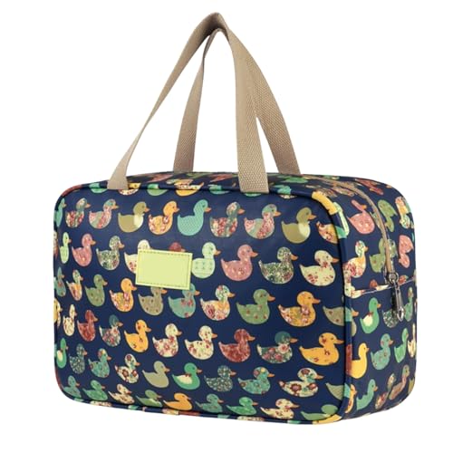 SSKHE Beauty case da donna di grandi dimensioni, borsa da toilette quadrata grande, borsa per il trucco da viaggio con manico, borsa per cosmetici per uomo e donna