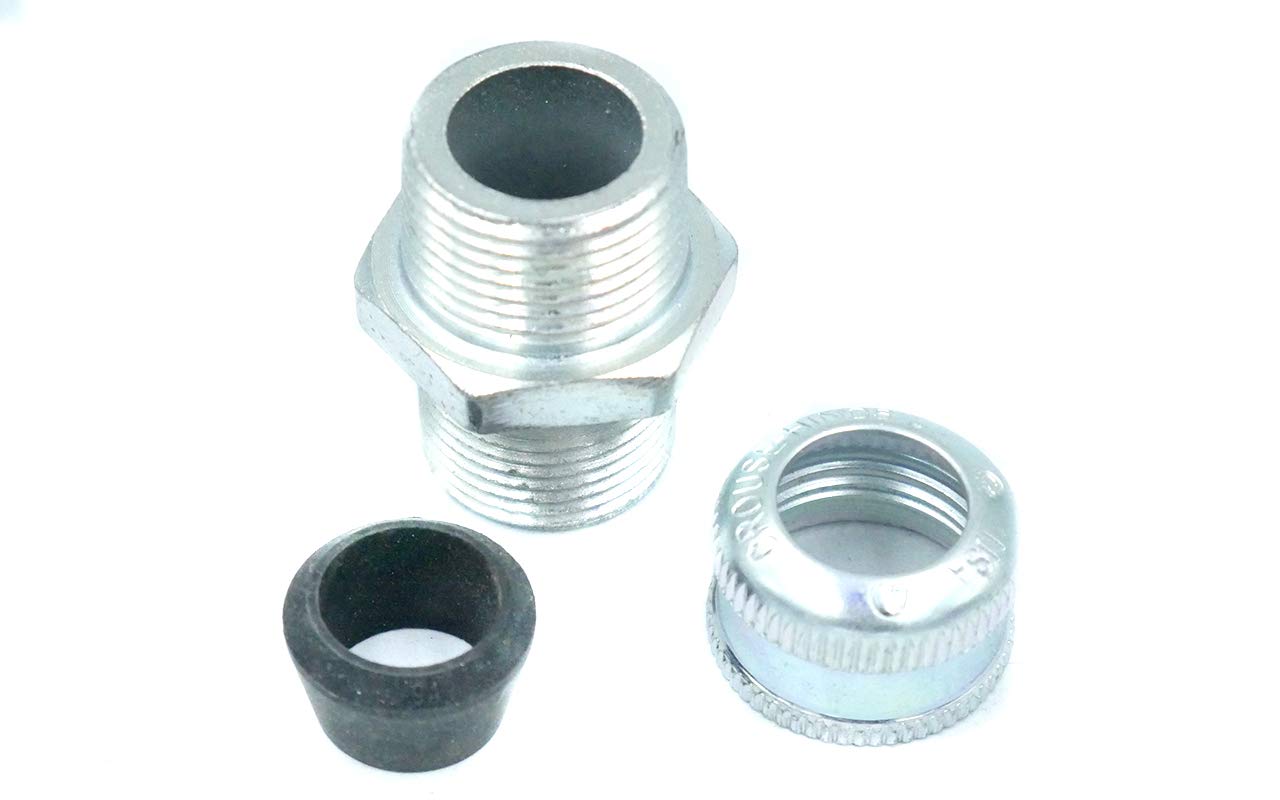Crouse-Hinds CGB295 Straight Cable Gland Connector, 3/4 in Trade