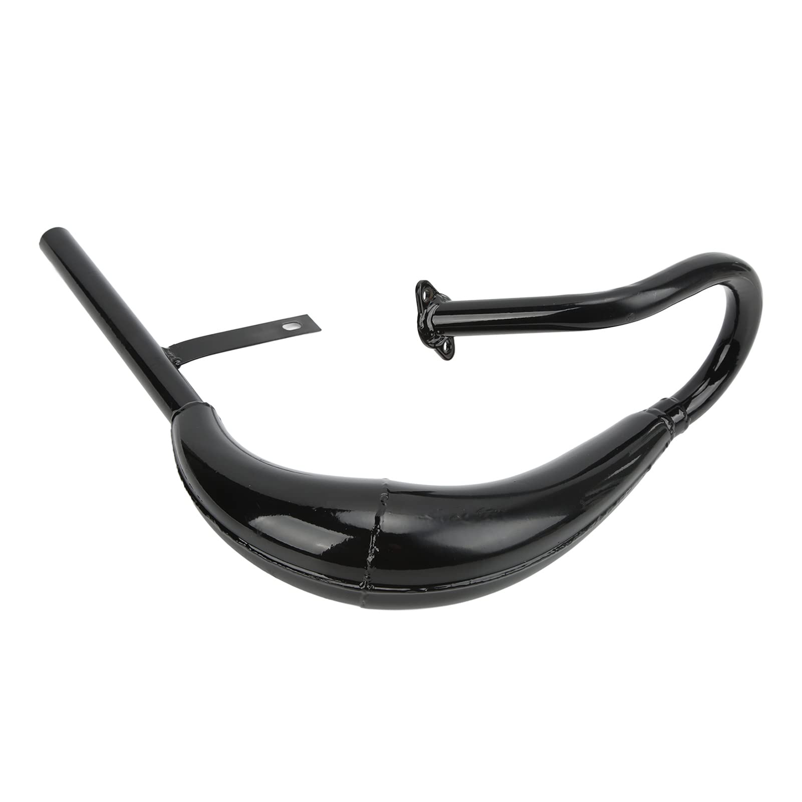 Tubo Marmitta di Scarico Fat Belly, Silenziatore Nero per Moto con Motore a 2 Tempi, con Materiale in Ferro