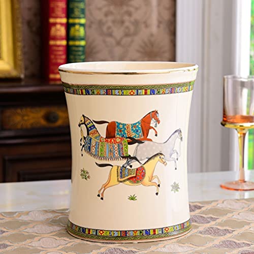 Caneca de basura retro mini decorativa para baño miniatura 4