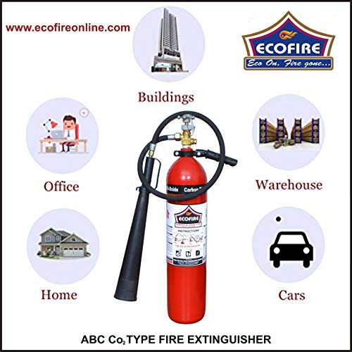 Image of Eco Fire Co2 Type 4.5 Kg Fire Extinguisher (Red and Black) Pack of 10