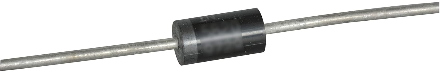 Major Brands 1N5408-VP Silicon Rectifier Diode, 1000 Volt, 3A, 2-Pin, 5.6 mm H x 9.5 mm L x 5.6 mm W (Pack of 50)