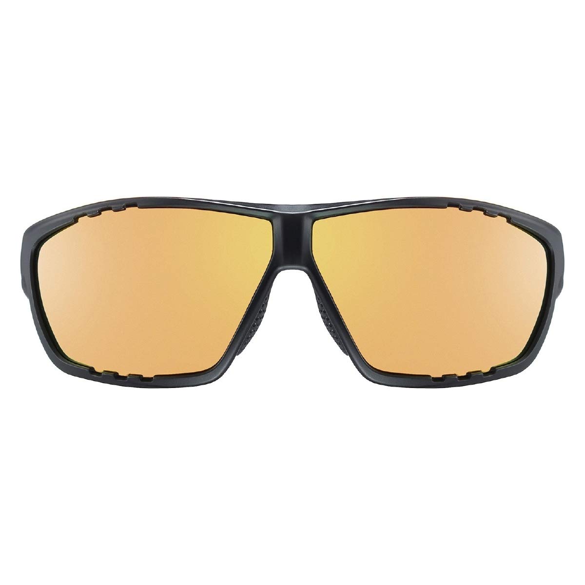 uvex sportstyle 706 CV V - okulary sportowe unisex - samobarwiące i lustrzane - wzmacniające kontrast - black matt/red - one size