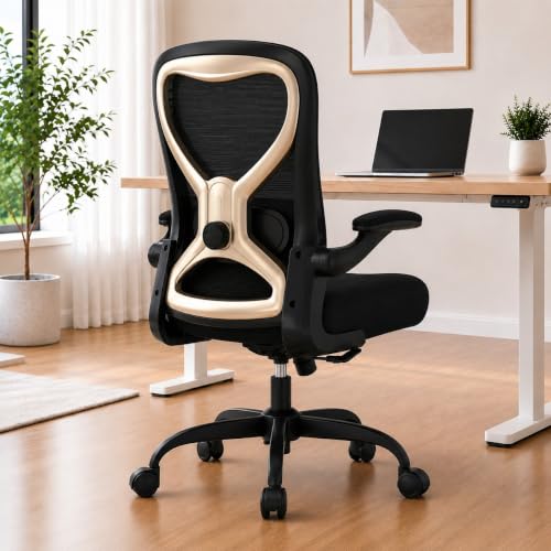 Image of Ergonomic Home Office Chair, 4-Way Lumbar, Thick Cushion, 330LBS