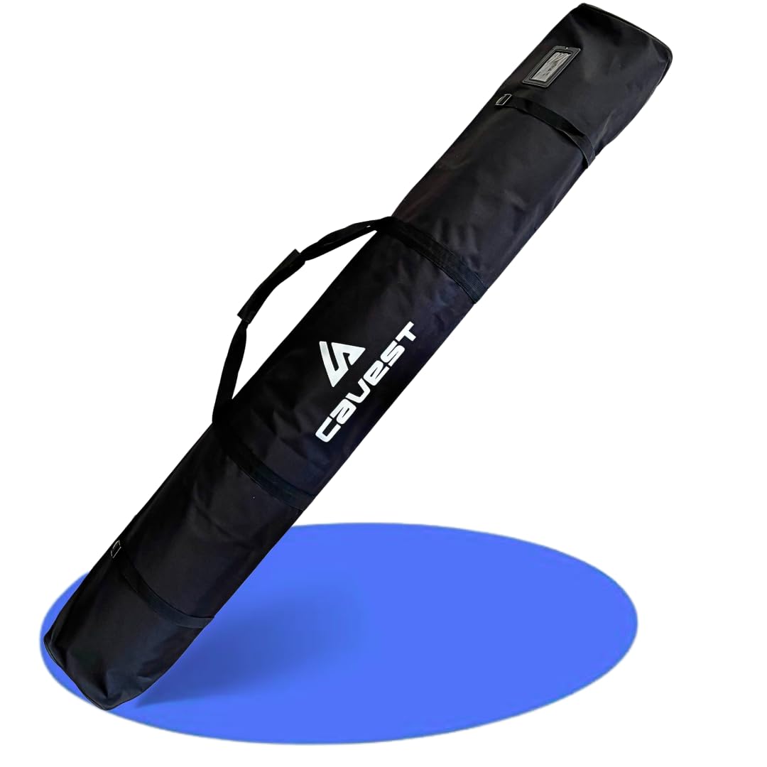 cavest Borsa porta sci e bastoncini impermeabile rinforzata 190 cm e 170 cm - copertura per gli sci