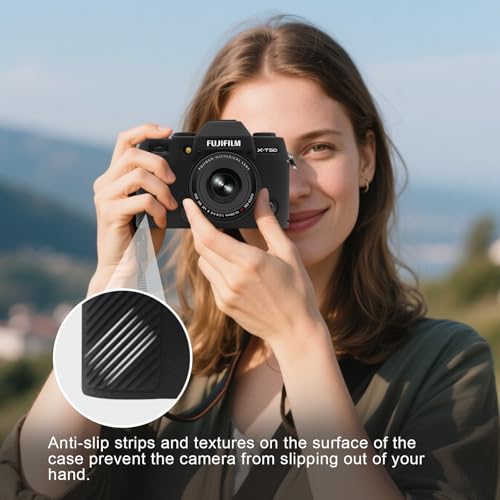 Funda Silicone para cámara Fujifilm X-T50 color negro miniatura 5