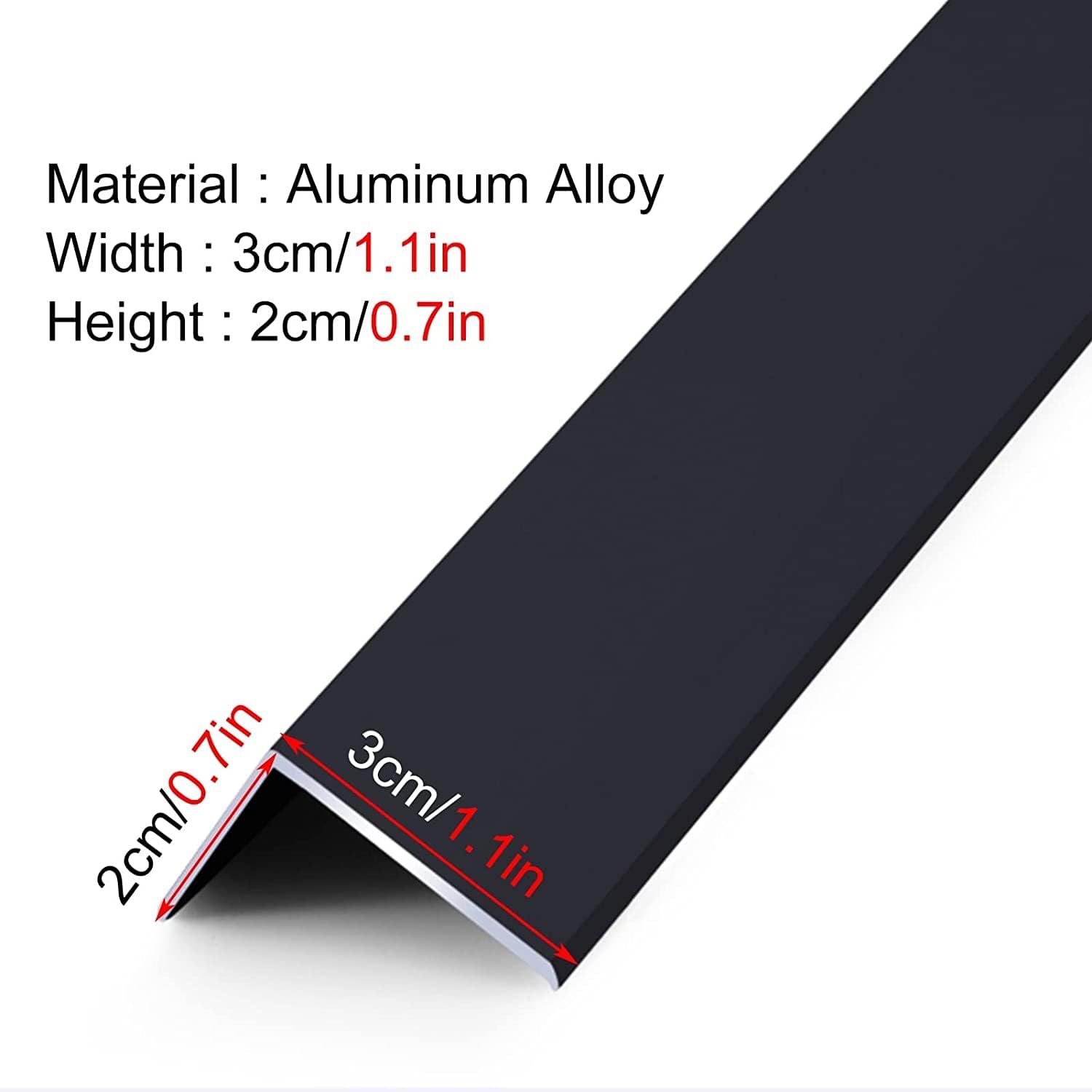 Floor Transition Strip Door Kitchen Bedroom, 35.4in/41.3in/45.2in/53.1in Floor Transition Strip, Shop L Molding Thresholds Trim Strip, Aluminum Warehouse Flooring Cover Strips ( Color : Gray , Size :