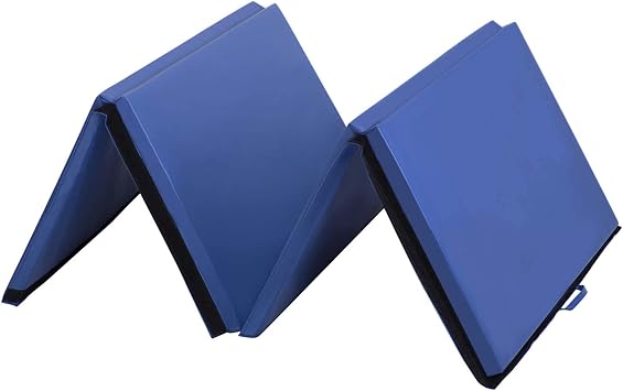 Gymnastics Tumbling Mats Portable Gymnastics Mat Folding Tumbling Mat Thick Yoga Mat Exercise Mat with Carrying Handles for home Workout outdoor Yoga Gymnastic