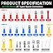 Twidec/1100pcs Wire Connectors Kit,Insulated Electrical Wire Terminals,Waterproof Crimp Connector kit Includes Spade Fork Ring Bullet Insulated Connectors Wire connectors and Wire Crimper Tool