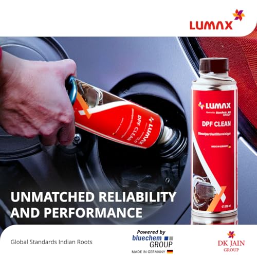 Image of Lumax DPF Clean | 375ml | Restores Diesel Particulate Filter Efficiency | Reduces Emissions | Improves Performance | Suitable for All BS6 Diesel Vehicles
