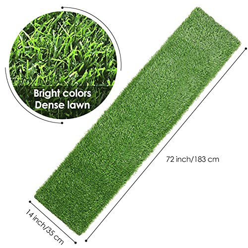 Chemin de Table en Gazon Synthétique 183 x 35 cm | Décoration Vacances
