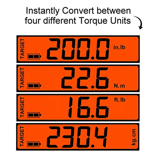 Etork 3/8-Inch Drive Click Style Electronic Torque Wrench (Range: 25-250 Inch Pounds)… #TOP1