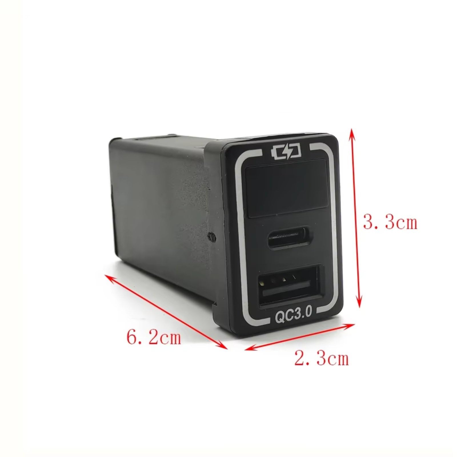 Aux USB carga Módulo Enchufe USB De Consola Compatible Con Toyota Para Rav4 Para Prado 150 Coche QC3.0 Para Enchufe De Interfaz De Carga Rápida Tipo C Para Cargador