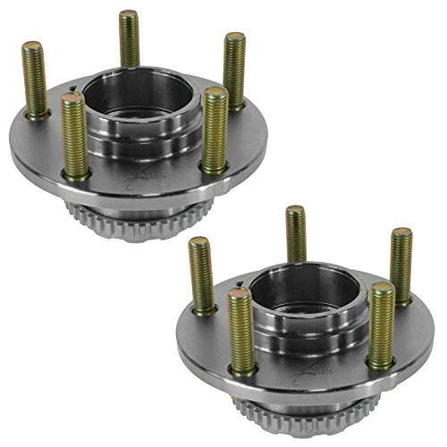 Image of TRQ Rear Left and Right Wheel Bearing and Hub Assembly Set 2 Piece Compatible with 2003-2004 Hyundai Tiburon with 4 Wheel ABS Brakes 2005 Tiburon GT 2006-2008