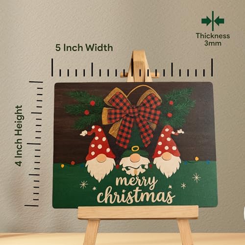 tinydabba Wooden Christmas Sign Plaque with Easel Stand by tinydabba - 3