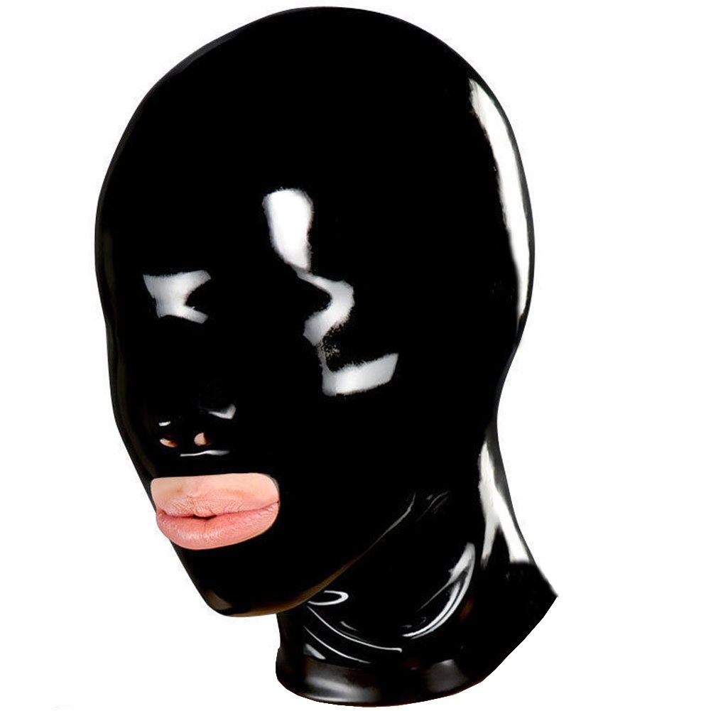 ラバーマスク 全頭マスク ブラック XL ラテックス コスプレ Amazon.co.jp: Rubber Bunny RB16メッシュ付きラバー全頭マスク