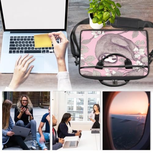 Bolsa para laptop con diseño retro y correa ajustable 15 pulgadas miniatura 6