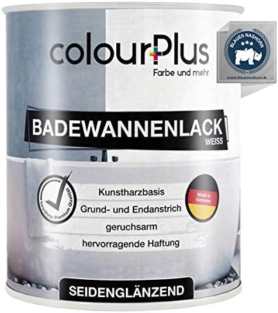 colourPlus® pittura per vasca da bagno, ideale per bagni (750ml, bianco ...