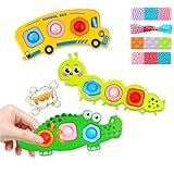 Easter Basket Stuffers for Teens 7PCs Fidget Popper Baby Sensory Toys for Travel,Sensory Toy for Kids with...