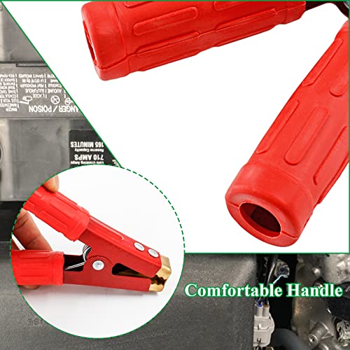 image for Qjaiune 2Pcs 600A Insulated Alligator Clips Electrical Heavy Duty Alli