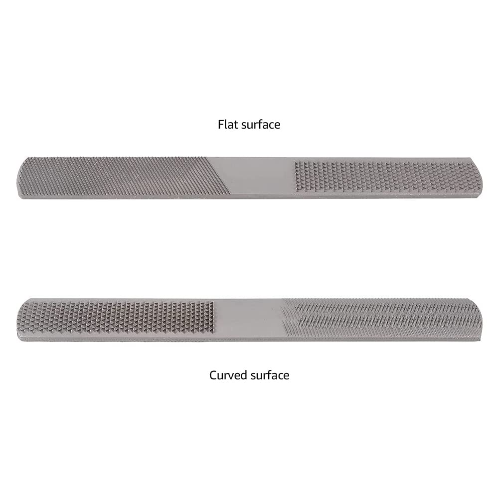 10 escofinas de madera 4 en 1 de acero endurecido de 8 pulgadas para madera, metal, plástico, joyería