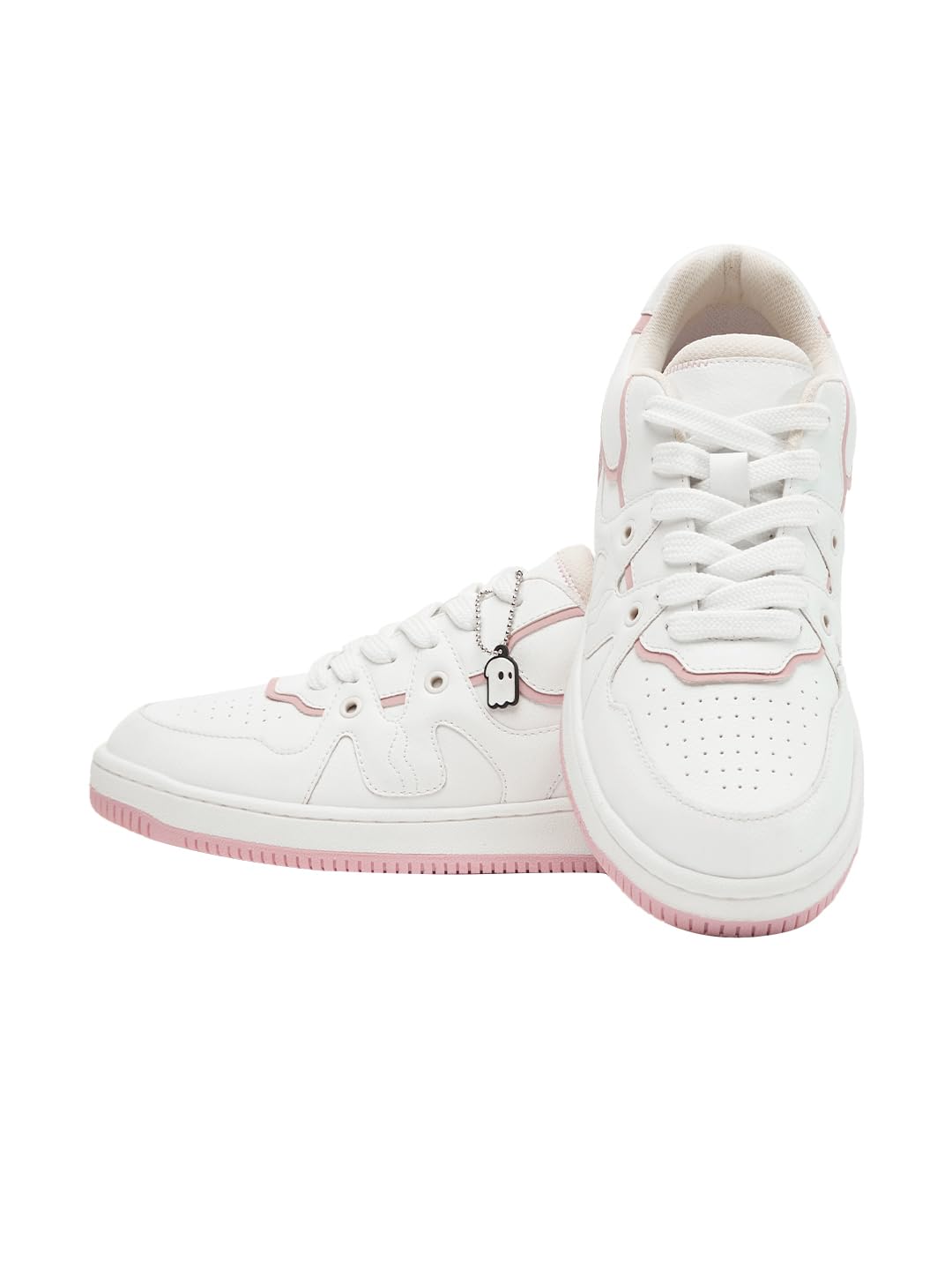 The Souled Store Urban Blaze: Pink Frost Women and Girls Lace-Up Low Top Sneakers (B0D28XZMMX) Amazon Price History, Amazon Price Tracker