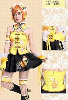 桜の恋製　ラブライブ　星空凛　チャイナ　覚醒後　衣装＋靴　コスプレ　S 桜の恋製 ラブライブ 星空凛 チャイナ 覚醒後 衣装＋靴 コスプレ S