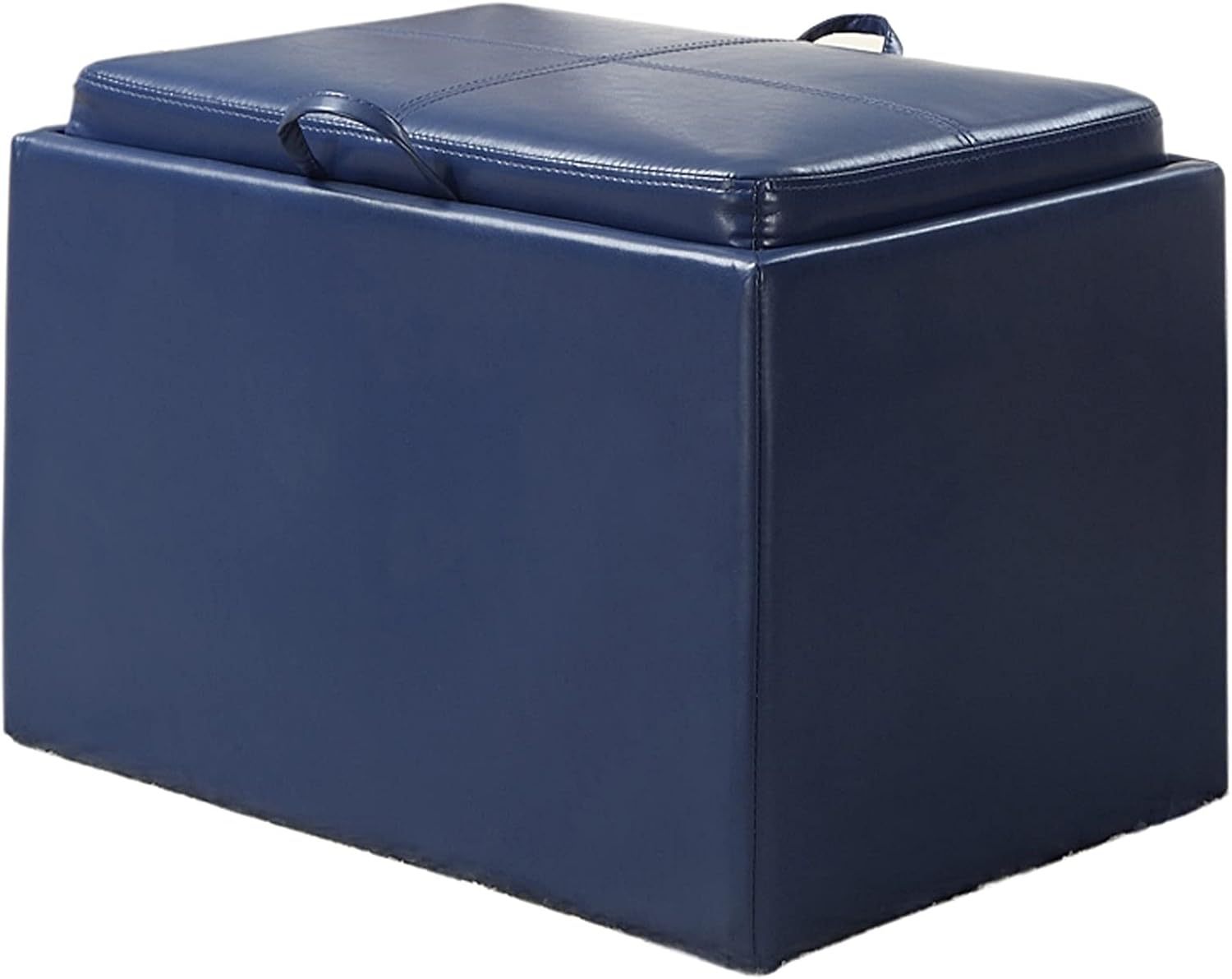 Ergode Designs4Comfort Ottoman | Removable Lid & Multi-Purpose Tray - Convenient Access, Storage, Table Top, Lap Tray - Durable & Satisfying