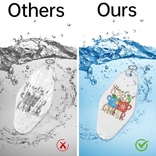 Image of 48 Pcs UV DTF Stickers Christmas Quote Sticker for Keychains