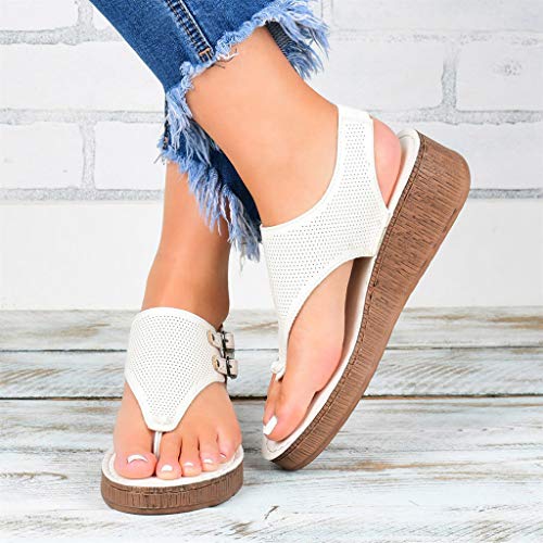 Summer Women's Orthopedic Sandals Corrective Leather Thongs, Comfort Footbed Sandals Adjustable Straps Comfort Beach Shoes4