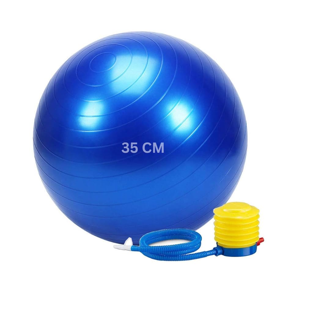 New Brand | Gym Ball with Foot Pump Heavy Duty Stability Ball for Exercise and Fitness Training (35 cm) (B0DHX3YJ43) Amazon Price History, Amazon Price Tracker