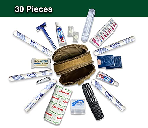 Premium Survival Hygiene Kit – Camping Hygiene Supplies – 72 Hour Kit – MOLLE Pouch – Emergencies, Bug Out Bags, Hurricanes – Disaster Preparedness Hygiene Kit – Car Window/Laptop Sticker Included - Image 3