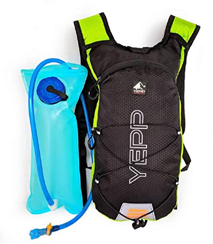 Mochila Hidratação Refil de Água 2L Impermeável Ciclismo Corrida Bik Bicicleta Cor:Verde