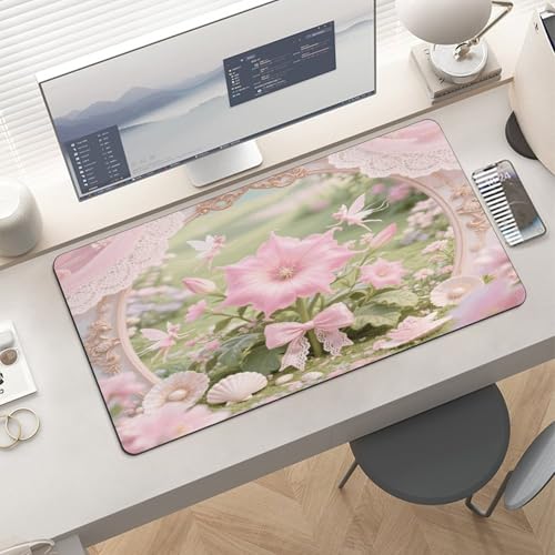 Alfombrilla Mandala Flower grande para escritorio miniatura 6