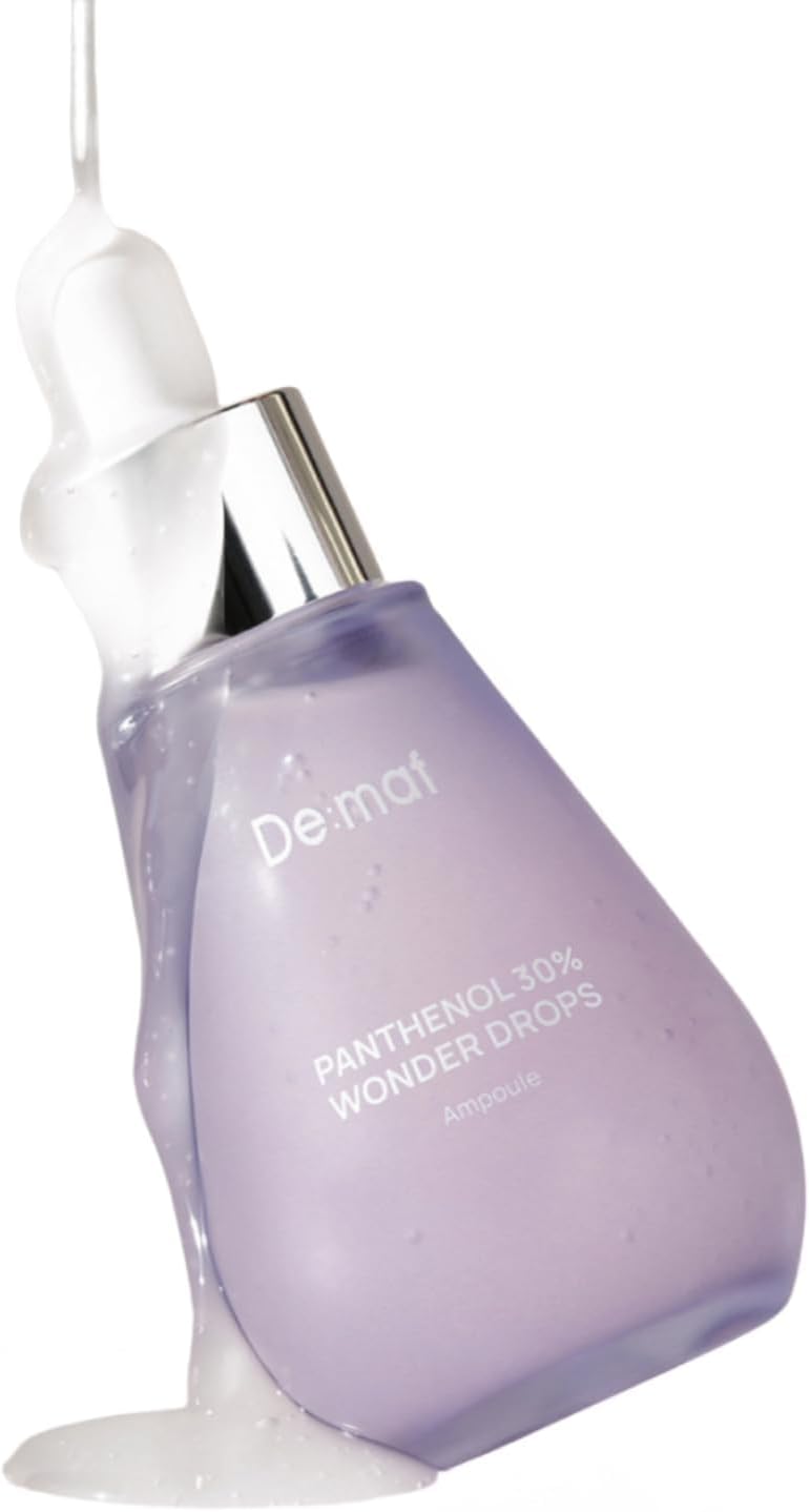Demaf Wonder Drops Panthenol 30% Ample, 1.9 fl oz (55 ml), For Sensitive Skin, Moisture Moisturizing, Korean Beauty Serum