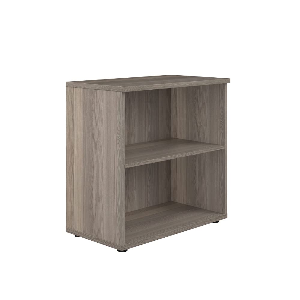 Office Hippo Heavy Duty Bookcase, Robust Book Case, Storage Unit with 1 Adjustable Shelf & Adjustable Feet, Stable Home Office Furniture, Simple To Assemble - Grey Oak
