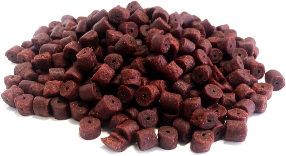 MALTBYS' STORES 1904 LTD Drilled Halibut Pellets Red 8.5mm 2kg Fishing Bait