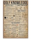 Golf Knowledge Vintage Metal Tin Sign Wall Decor Metal Mancave Garage Plaque Pub Poster Home Decor 8