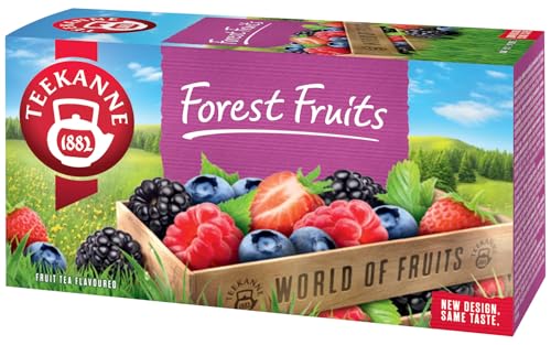 Teekanne Forest Fruits Infusion Tea with Raspberry Blackberry Strawberry Blueberry Hibiscus Orange Peel