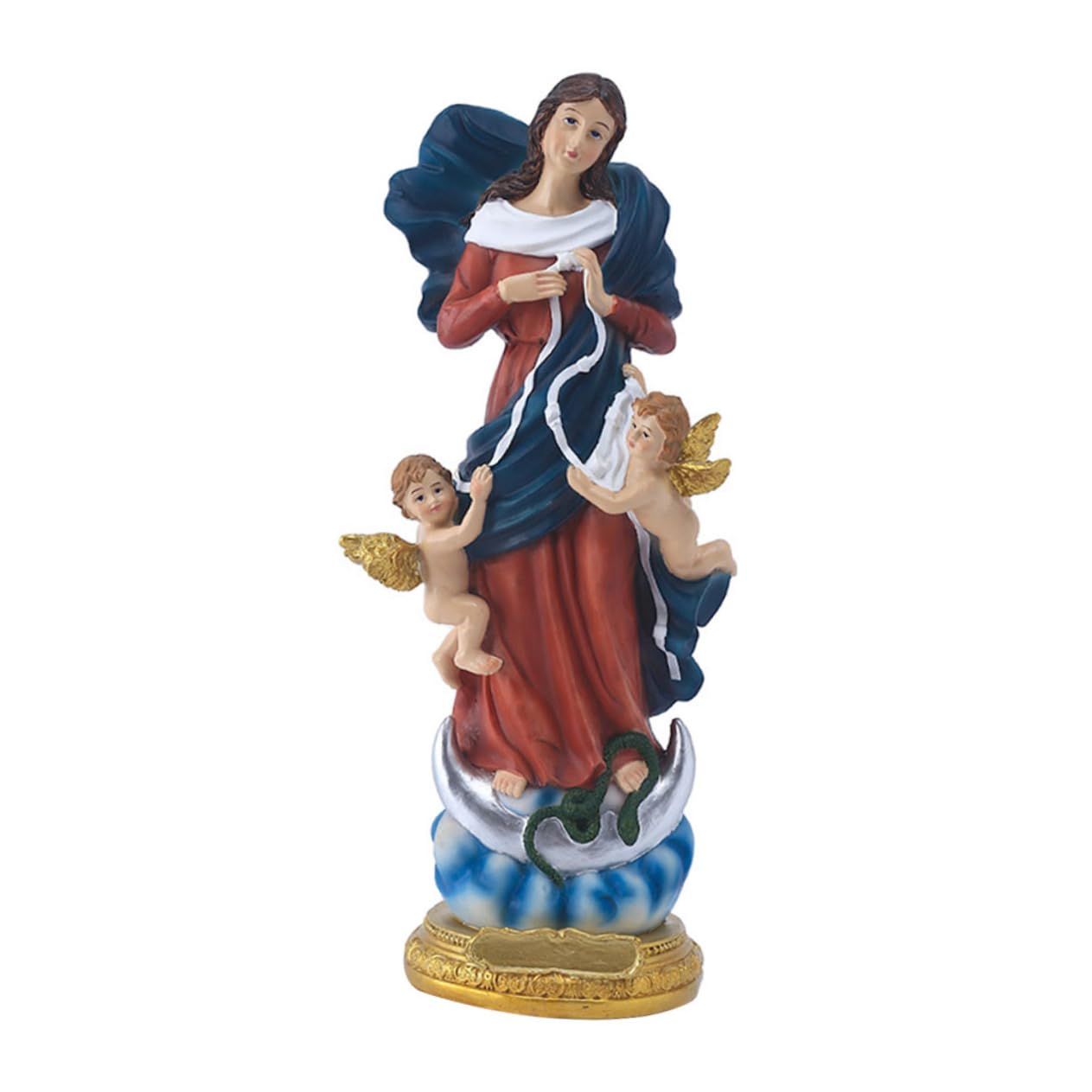 Statue Vierge en résine ornement catholique de bureau