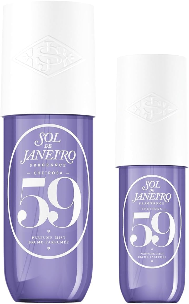 Cheirosa 59 Hair & Body Fragrance Mist Full Size and Travel Size Set - Home and Away Bundle - 90 & 240ml Duo