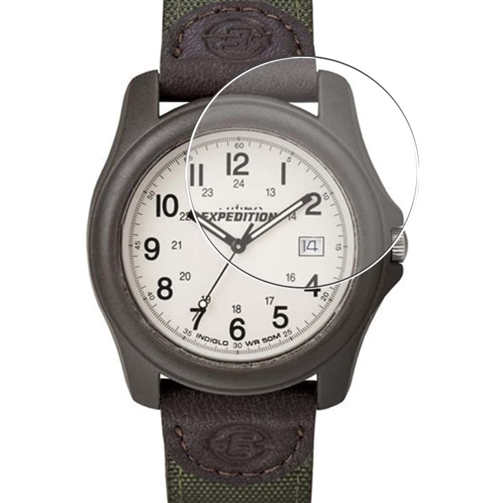 Vaxson 3-Pack Vetro Temperato Pellicola Protettiva, compatibile con Timex Expedition TW4B08100 TW4999900 TWF3C8410 TWF3C8430 TW4B08200 TW4B00100, 9H Screen Protector Film