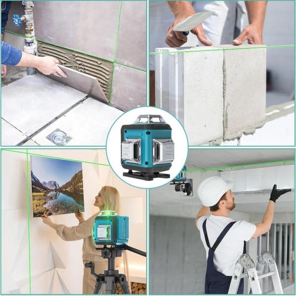 KIT 2 IN 1 LIVELLA LASER 16 LINEE 4D + TRAPANO IMPASTATORE MISCELATORE 1600W